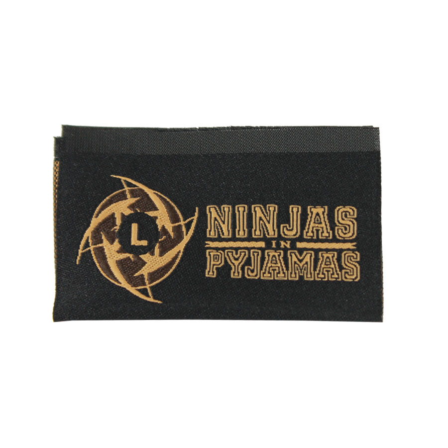 3-Color Woven neck loop Label