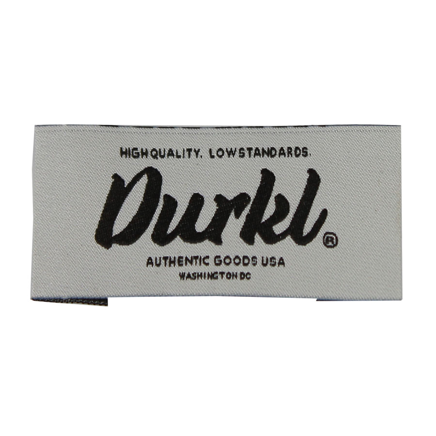 Woven Damask label folded edges